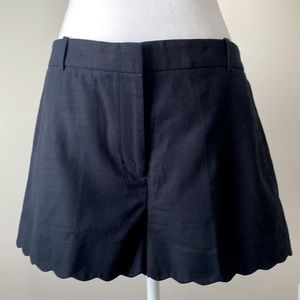 J. Crew 3” Linen Cotton Scalloped Short - Size 8